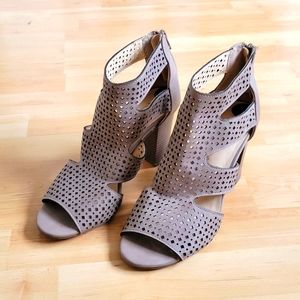 XOXO Open Toe Booties (8.5)